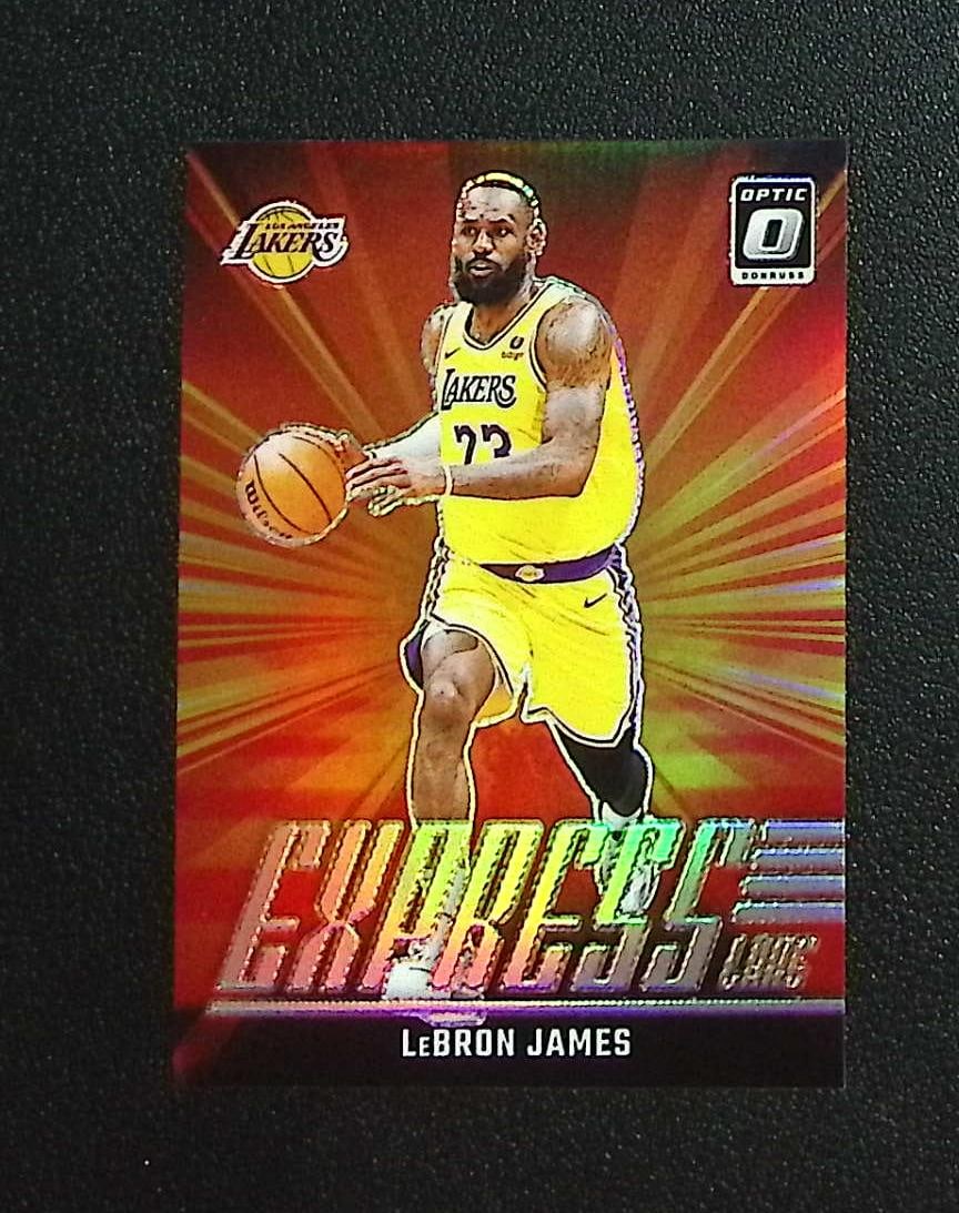 LeBron James Express Lane Holo Prizm 2024-25 Donruss Optic #2 Los Angeles Lakers: Panini, Donruss Optic, Donruss Select, Prizm, Mosaic, Contenders, Revolution, Phoenix, NBA Hoops, Rookie NFL Sports Trading Cards, Silver, SP, SSP, Wave Prizms, Numbered Cards, Basketball sports Cards