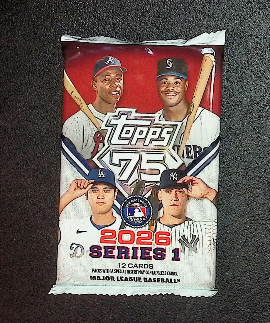 2026 Topps Series 1 Baseball 75th Anniversary BLASTER BOX PACK: Factory Sealed Topps Baseball MLB Trading & Sports Cards, Rookie Cards in this set are Jack Caglianone, Speckled, SP, SSP, Variations, Autographs, Chrome, Refractors, 1976 Topps, Sports Cards for Sale