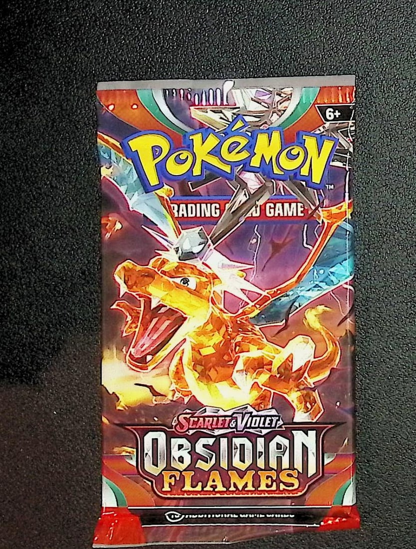 2023 Pokemon Scarlet & Violet Obsidian Flames 10 Card Booster Pack TCG: Pokemon Trading Card Game Cards, Charizard, Pikachu, Mewto, EX, Referse Holo, Holo Rare Cards, Secret Rare Cards, Full Art Cards, Evee, 3 Stars Ultra Rare Cards, Double Rare, Illustration Rare, Specia