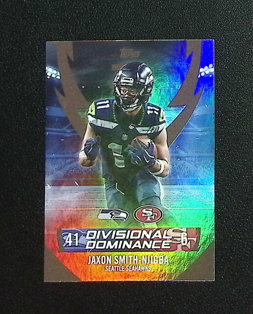 Jaxon Smith-Njigba Divisional Dominance 2026 Topps #DD-11 Seattle Seahawks: Topps & Bowman Football NFL Trading Sports Cards, Sports Cards for Sale Near Me, Super Bowl & Hall of Fame Player Cards, Resurgence, Composite, SP, SSP, Valuable Auction Memorabilia Lots For Sale On L