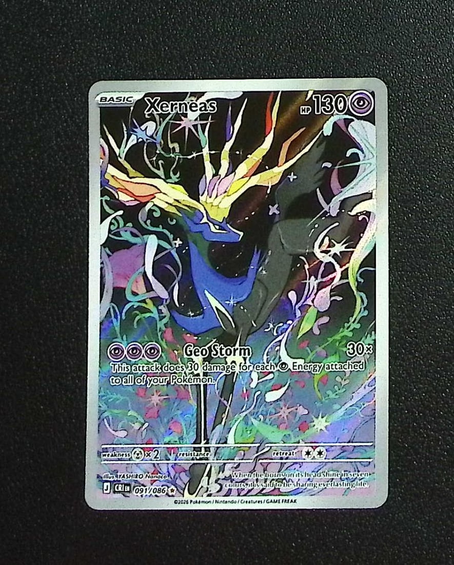 Pokemon Chaos Rising Xerneas Illustration Rare #91: Pokemon Trading Card Game Cards, Charizard, Pikachu, Mewtwo, Reverse Holo, Holo Rare, Secret Rare Cards, Full Art Cards, Eevee, Ultra Rare Card, Illustration Rare, Special Illustration Rare SIR