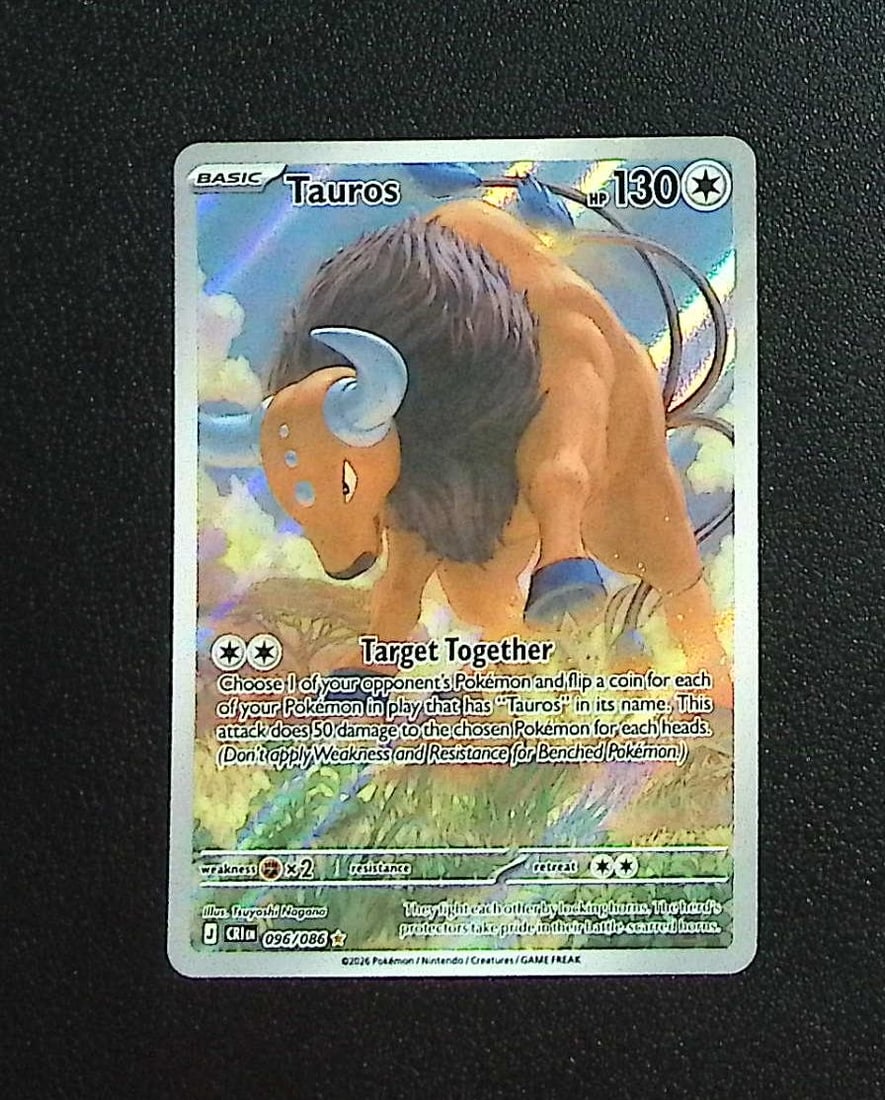 Pokemon Chaos Rising Tauros Illustration Rare #96: Pokemon Trading Card Game Cards, Charizard, Pikachu, Mewtwo, Reverse Holo, Holo Rare, Secret Rare Cards, Full Art Cards, Eevee, Ultra Rare Card, Illustration Rare, Special Illustration Rare SIR