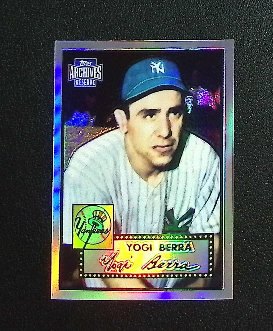 Yogi Berra 201 Topps Archives Reserve #191 Yankees: Topps, Bowman, & Fanatics Baseball MLB Trading & Sports Cards, Sports Cards for Sale Near Me, World Series & Hall of Fame Players Memorabilia, Refractors, X-Fractors, Numbered, SP, SSP, Valuable Aucti