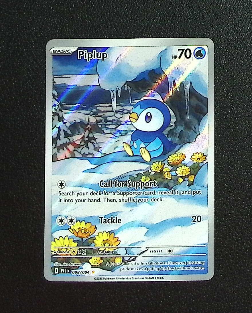 Pokemon Phantasmal Flames Piplup Illustration Rare #98: Pokemon Trading Card Game Cards, Charizard, Pikachu, Mewtwo, Reverse Holo, Holo Rare, Secret Rare Cards, Full Art Cards, Eevee, Ultra Rare Card, Illustration Rare, Special Illustration Rare SIR