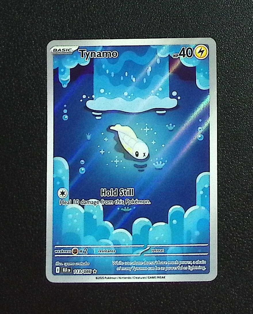 Pokemon Black Bolt Tynamo Illustration Rare #113: Pokemon Trading Card Game Cards, Charizard, Pikachu, Mewtwo, Reverse Holo, Holo Rare, Secret Rare Cards, Full Art Cards, Eevee, Ultra Rare Card, Illustration Rare, Special Illustration Rare SIR