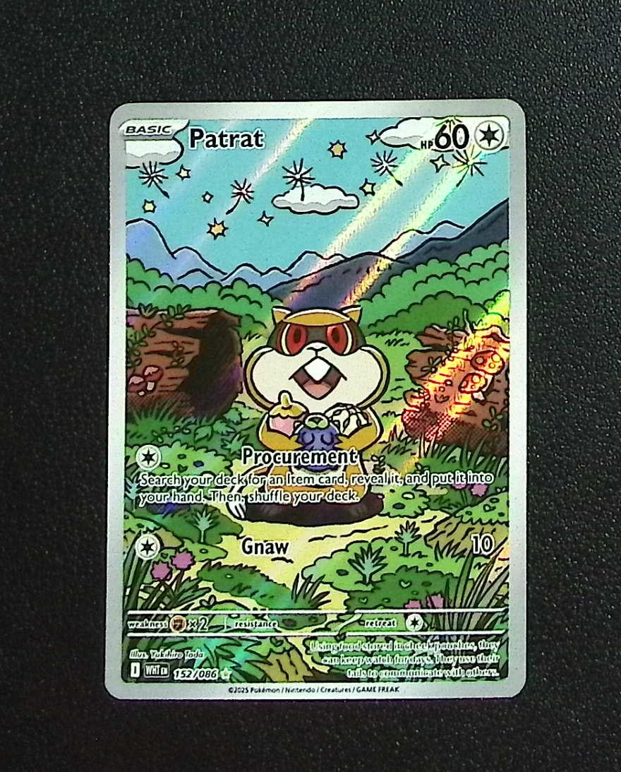Pokemon White Flare Patrat Illustration Rare #152: Pokemon Trading Card Game Cards, Charizard, Pikachu, Mewtwo, Reverse Holo, Holo Rare, Secret Rare Cards, Full Art Cards, Eevee, Ultra Rare Card, Illustration Rare, Special Illustration Rare SIR