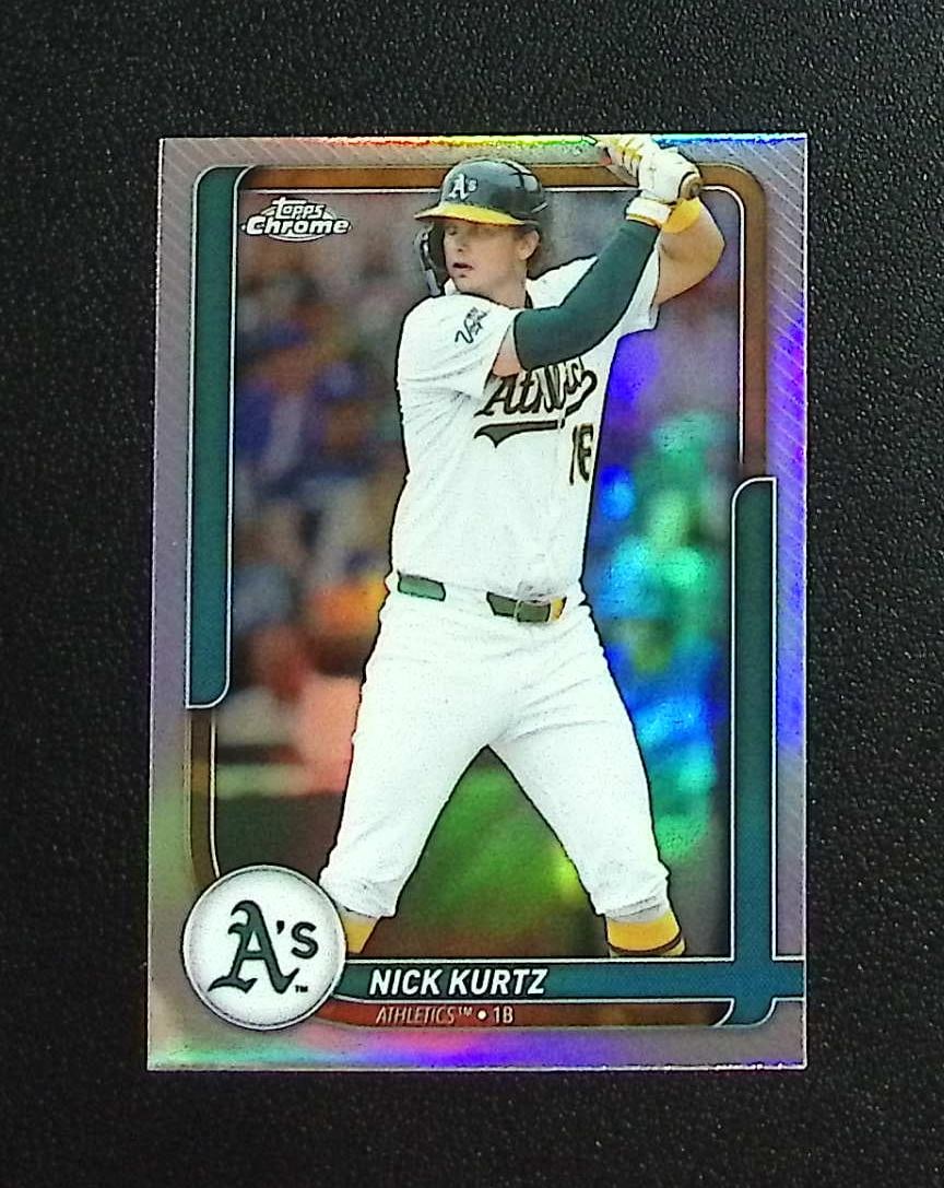 Nick Kurtz Refractor 2026 Topps Flagship #40 Oakland Athletics: Topps, Bowman, & Fanatics Baseball MLB Trading & Sports Cards, Sports Cards for Sale Near Me, World Series & Hall of Fame Players Memorabilia, Refractors, X-Fractors, Numbered, SP, SSP, Valuable Aucti
