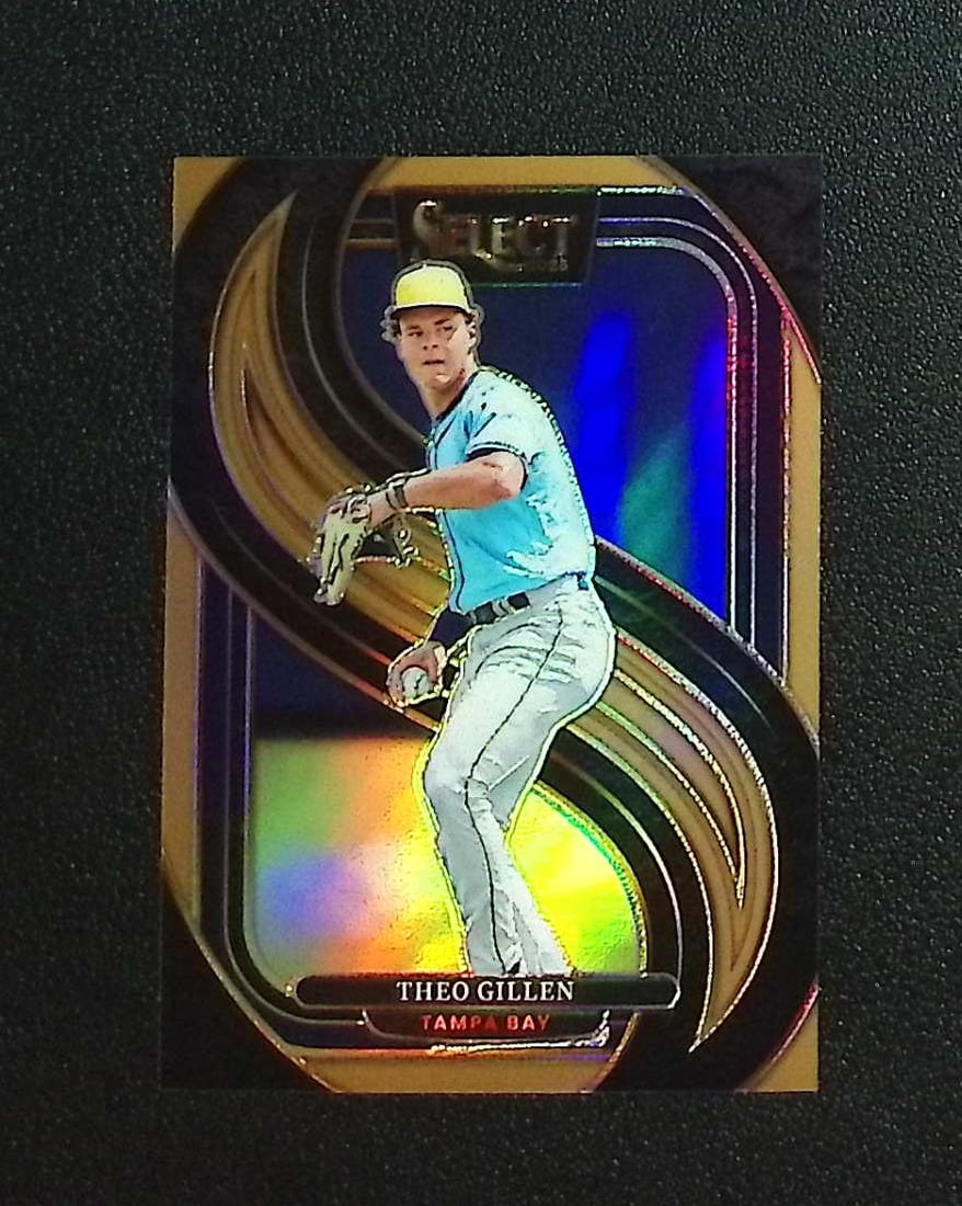 Theo Gillen Bronze Prizm /125 2025 Select #118 Tampa Bay Rays, Top Prospect: Panini, Donruss, & Donruss Optic Baseball MLB Trading & Sports Cards, Sports Cards for Sale Near Me, Prizm, Mosaic, Select, SP, SSP, Auction Memorabilia Lots for Sale On Line, World Series & Hall of F