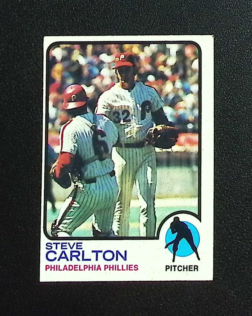 Steve Carlton 1973 Topps #300 EX, See Pics. Phillies Vintage Baseball Card (1 of 2)