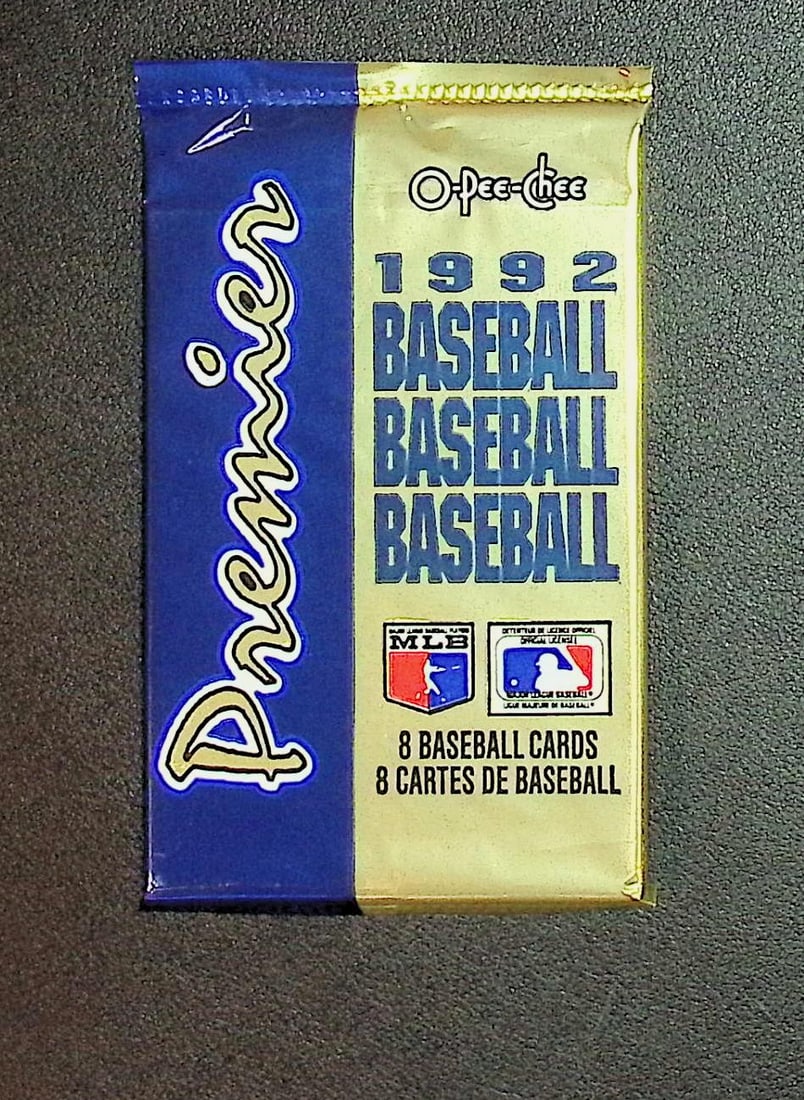 1992 O Pee Chee Premier Baseball Cards Retail Box Pack: O Pee Chee Vintage Baseball MLB Trading & Sports Cards, World Series & Hall of Fame Players, Old Sports Cards for Sale Near Me, Valuable Auction Memorabilia Lots For Sale On Line, Tony Gwynn, Rickey H