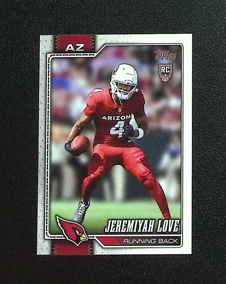 Jeremiyah Love Rookie Card 2026 Topps #309 Arizona Cardinals: Topps & Bowman Football NFL Trading Sports Cards, Sports Cards for Sale Near Me, Super Bowl & Hall of Fame Player Cards, Resurgence, Composite, SP, SSP, Valuable Auction Memorabilia Lots For Sale On L