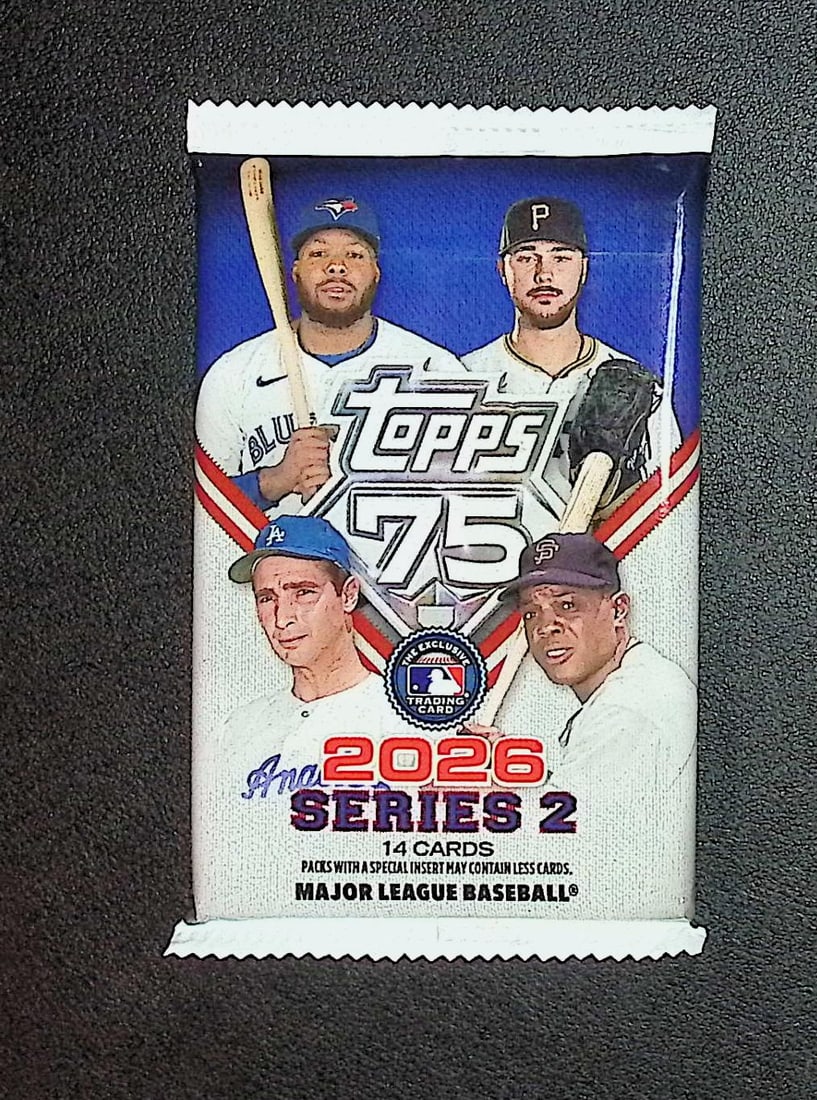 2026 Topps Series 2 Baseball 75th Anniversary MEGA BOX PACK: Factory Sealed Topps Baseball MLB Trading & Sports Cards, Rookie Cards in this set are Jack Caglianone, Speckled, SP, SSP, Variations, Autographs, Chrome, Refractors, 1976 Topps, Sports Cards for Sale