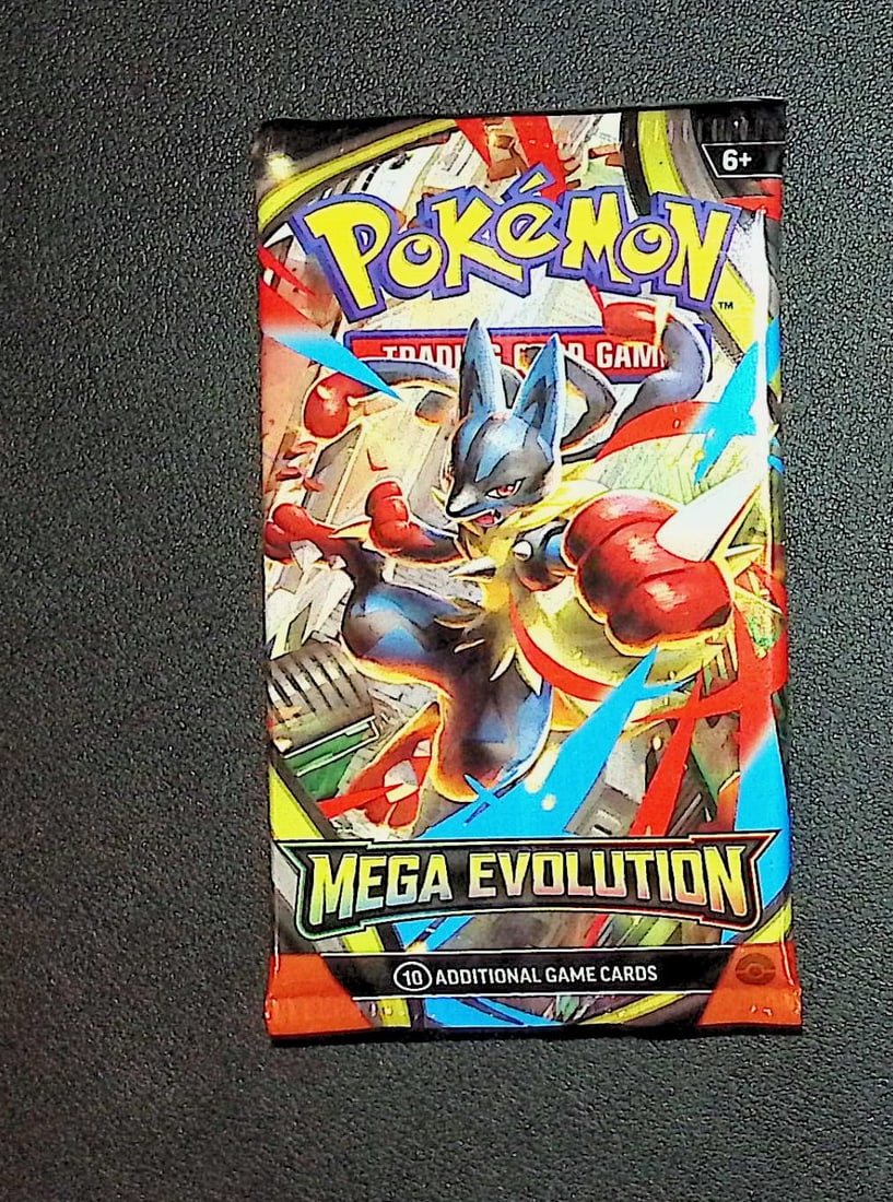 2025 Pokemon Mega Evolutions 10 Card Booster Pack (1 of 1)