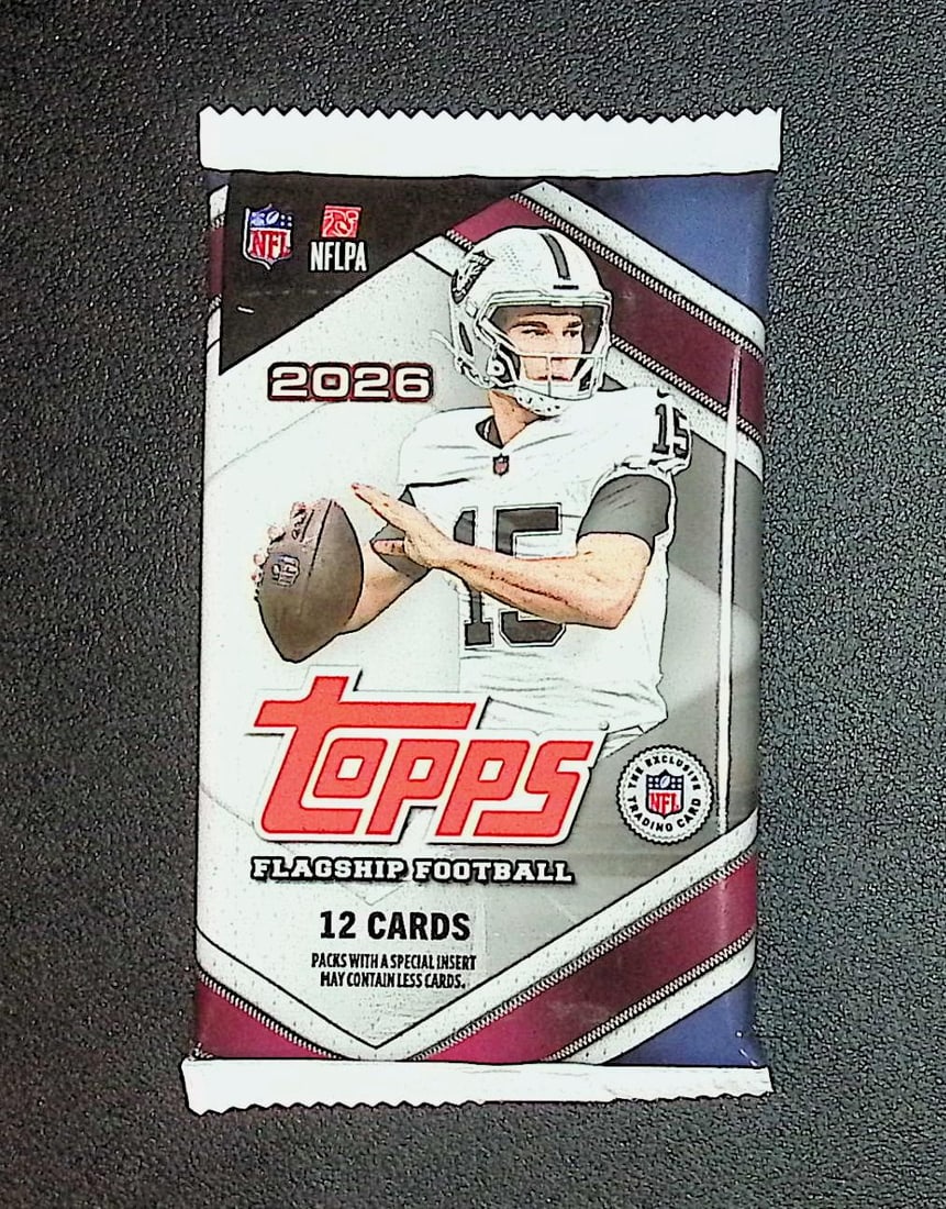 2026 Topps Flagship Football BLASTER Box Pack: Topps Football NFL Trading & Sports Cards, Refractors, Prism Refractors, X-Fractors, Sports Cards for Sale Near Me, Super Bowl & Hall of Fame Players, Autographs, SP, SSP, Valuable Auction Memorabilia
