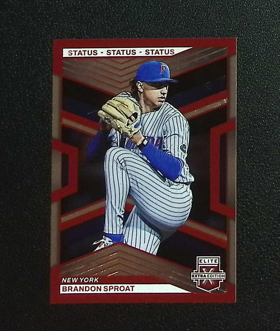 Brandon Sproat Status Red /199 2023 Panini Elite Extra Edition #127 Florida Gators: Panini, Donruss, & Donruss Optic Baseball MLB Trading & Sports Cards, Sports Cards for Sale Near Me, Prizm, Mosaic, Select, SP, SSP, Auction Memorabilia Lots for Sale On Line, World Series & Hall of F
