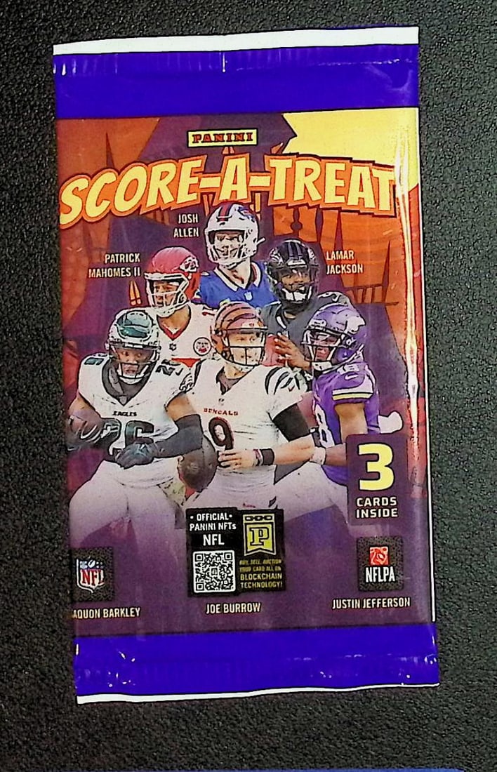 2025 Panini Score A Treat Football Cards Retail Pack, Sports Cards Cam Ward, Travis Hunter, Shedeur (1 of 1)