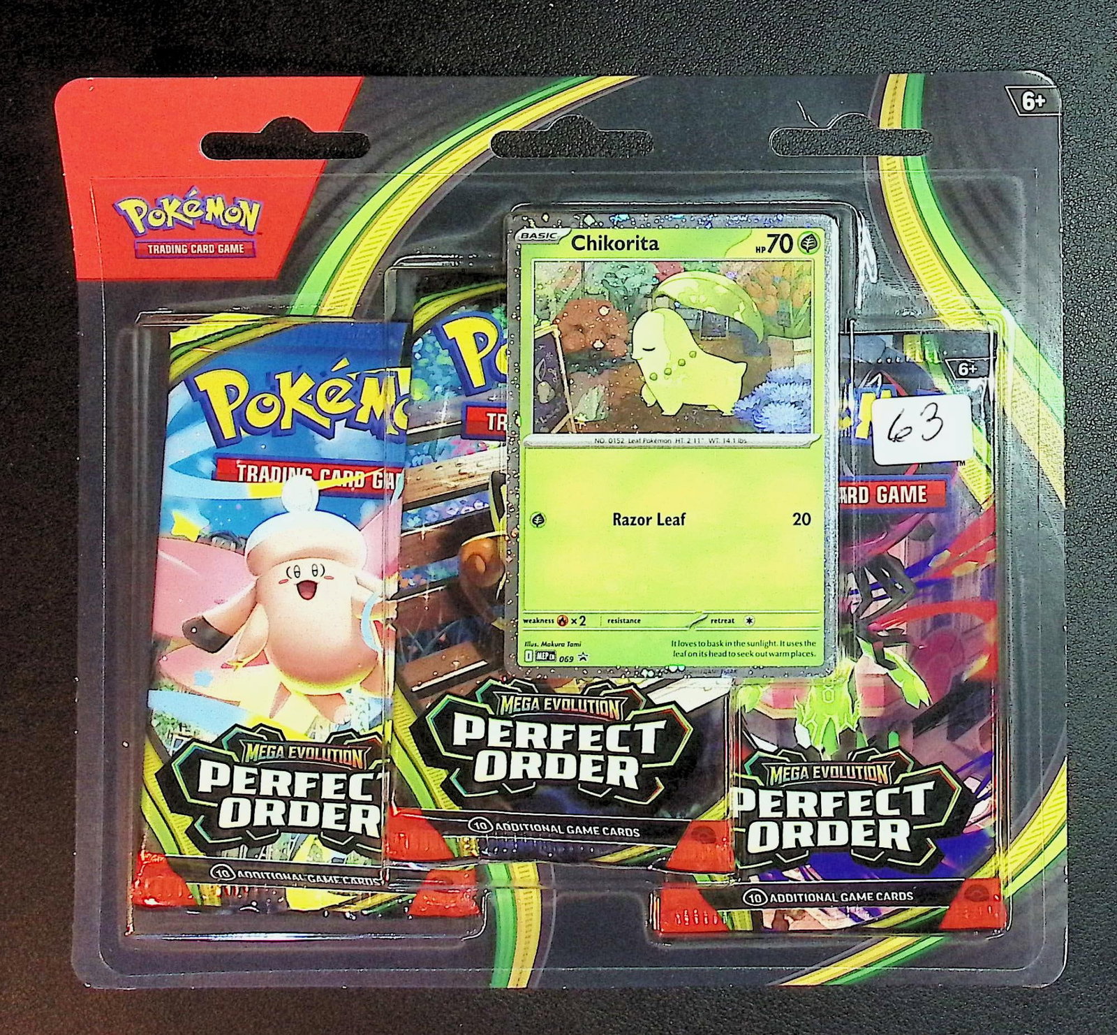 2025 Pokemon Perfect Order Blister 3 Pack Blister Booster Pack Set: Pokemon Trading Card Game Cards, Charizard, Pikachu, Mewto, EX, Referse Holo, Holo Rare Cards, Secret Rare Cards, Full Art Cards, Evee, 3 Stars Ultra Rare Cards, Double Rare, Illustration Rare, Specia