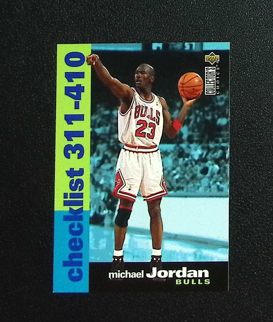Michael Jordan Checklist 1995-96 Upper Deck #410 Chicgo Bulls (1 of 2)