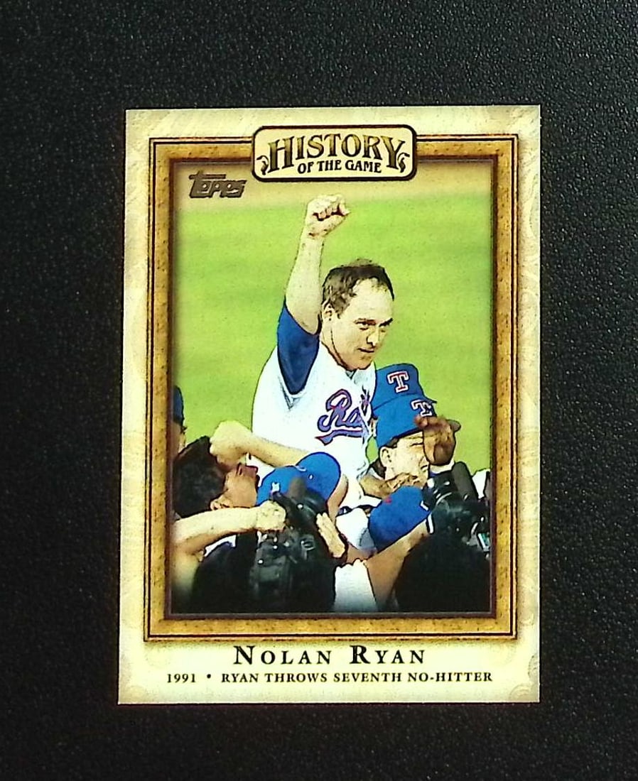 Nolan Ryan History of the Game 2010 Topps #HOTG22 Texas Rangers: Topps, Bowman, & Fanatics Baseball MLB Trading & Sports Cards, Sports Cards for Sale Near Me, World Series & Hall of Fame Players Memorabilia, Refractors, X-Fractors, Numbered, SP, SSP, Valuable Aucti