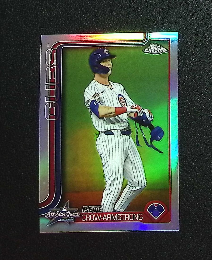 Pete Crow-Armstrong 2025 Topps Chrome Update #ASGC-17 Chicago Cubs: Topps, Bowman, & Fanatics Baseball MLB Trading & Sports Cards, Sports Cards for Sale Near Me, World Series & Hall of Fame Players Memorabilia, Refractors, X-Fractors, Numbered, SP, SSP, Valuable Aucti