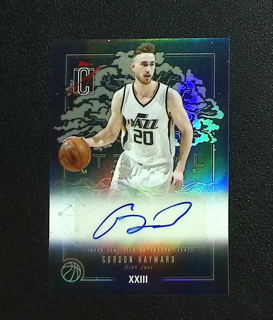 Gordon Hayward Eternal Marks Auto 2025-26 Topps Signature Class #EM-GH Utah Jazz: Topps & Bowman Basketball NBA Trading & Sports Cards, Sports Cards for Sale Near Me, Chrome, Refractor, SP, SSP, Valuable Auction Memorabilia Lots Sold On Line, NBA Championship & Hall of Fame Player 