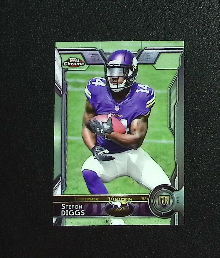 Stefon Diggs Rookie Card Mini 2015 Topps Chrome #148 Minnesota Vikings: Topps & Bowman Football NFL Trading Sports Cards, Sports Cards for Sale Near Me, Super Bowl & Hall of Fame Player Cards, Resurgence, Composite, SP, SSP, Valuable Auction Memorabilia Lots For Sale On L