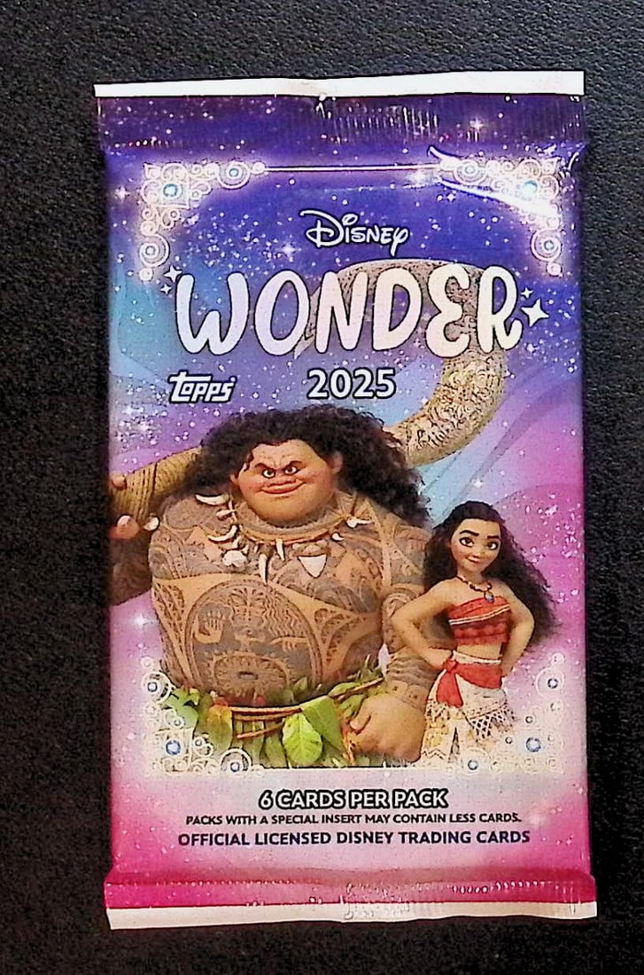 2025 Topps Disney Wonder Blaster Box Pack: Disney Topps Trading Cards of Movies & Television Shows, Refractors, Ray Waves, Numbered Rare Cards. Darth Vader, Luke Skywalker, Princess Leia, Mandalorian, Yoda, Grogu, Han Solo, Rebellion, Imperial