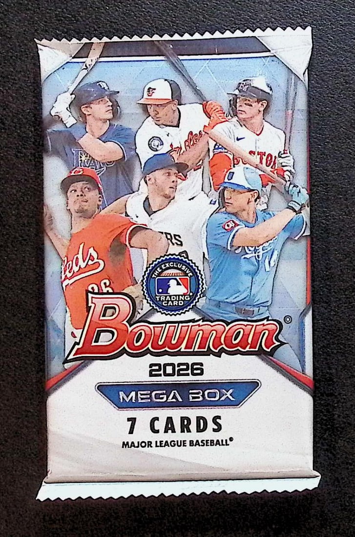 2026 Bowman Baseball Cards MEGA BOX PACK, Roman Anthony Rookie Card, Konnor Griffin Prospect: Set Rookies Include: Cooper Flagg, Kon Knuepple, V.J. Edgecombe, & Carter Bryant. Bowman Basketball NBA Trading & Sports Cards, Sports Cards for Sale Near Me, Champion and Hall of Fame Players, Auctio