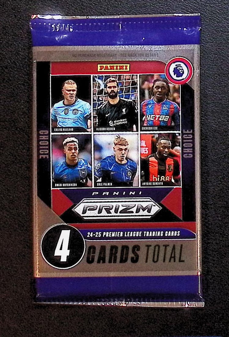 2024-25 Panini PRIZM Premier League Soccer Card Blaster Box Pack: Panini Soccer Trading & Sports Cards, World Cup, Zebra, Sports Cards for Sale Near Me, SP, SSP, Numbered Cards, Auction Lots for Sale on Line