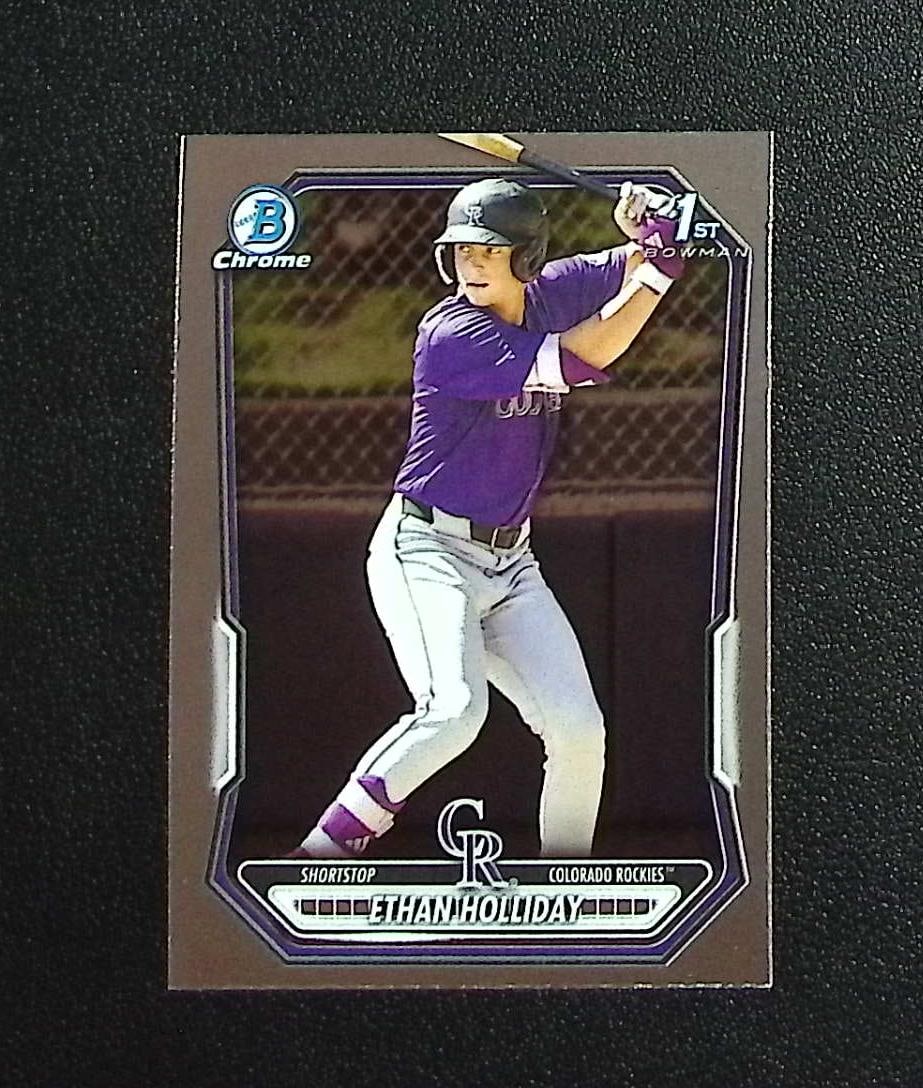 Ethan Holliday 1st Bowman Chrome 2026 Bowman #BCP-1 Colorado Rockies