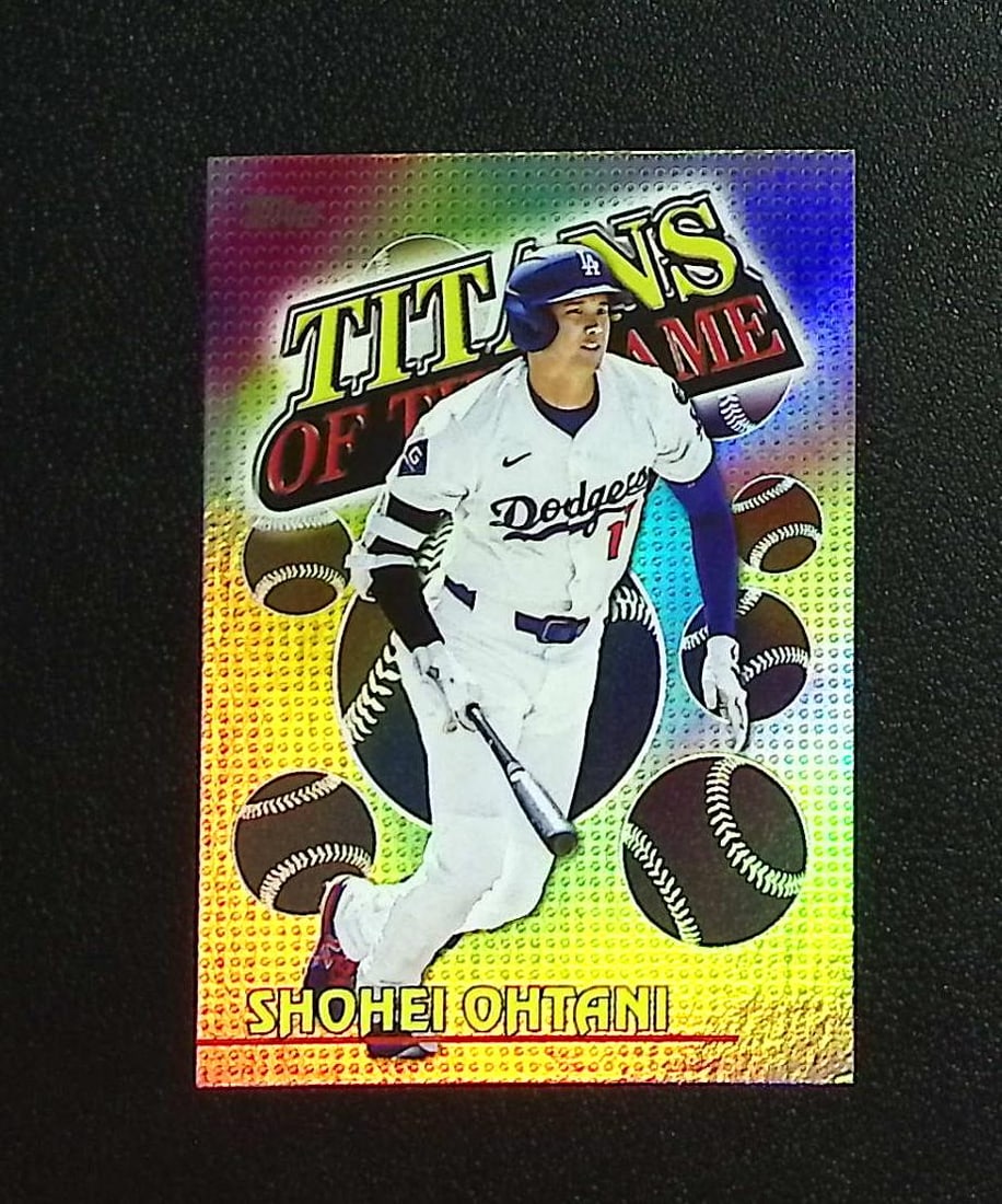 Shohei Ohtani Titans of the Game 2026 Topps #TOG-1 Los Angeles Dodgers: Topps, Bowman, & Fanatics Baseball MLB Trading & Sports Cards, Sports Cards for Sale Near Me, World Series & Hall of Fame Players Memorabilia, Refractors, X-Fractors, Numbered, SP, SSP, Valuable Aucti