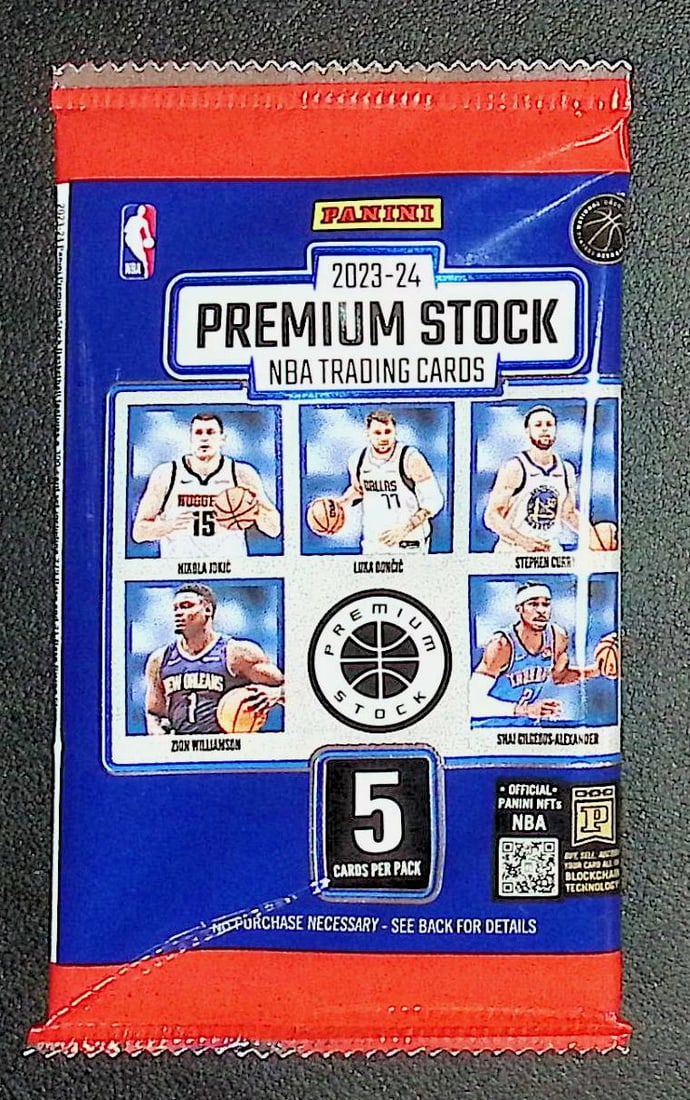 2023-24 Panini NBA Hoops Premium Stock Basketball Card BLASTER BOX PACK - Victor Wembanyama (1 of 1)