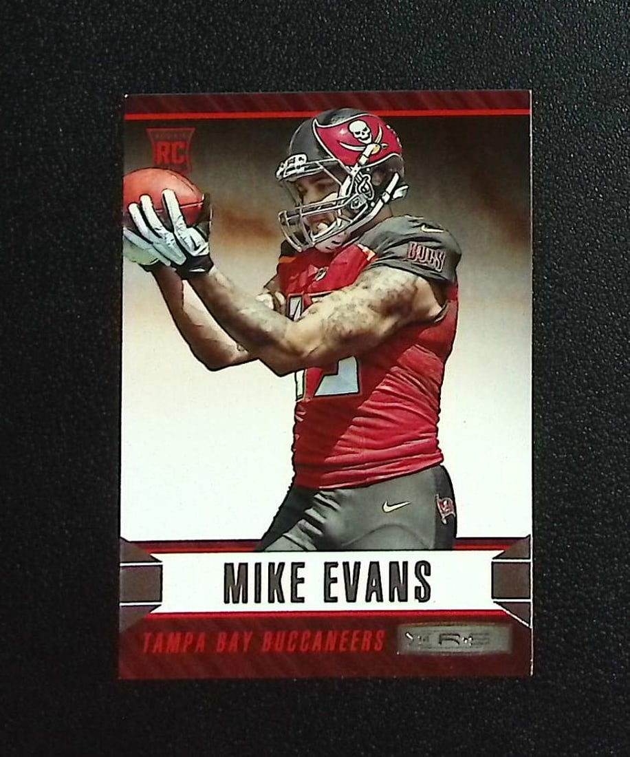 Mike Evans Rookie Card 2014 Panini Rookies & Stars #175 Buccaneers, 49ers: Panini, Donruss Optic, & Donruss Select, Prizm, Mosaic, Contenders, Zenith, Phoenix, Illusions, Absolute, Rookie NFL Sports Trading Cards, SP, SSP, Cards, Football Cards for Sale Near Me, Superbowl & 