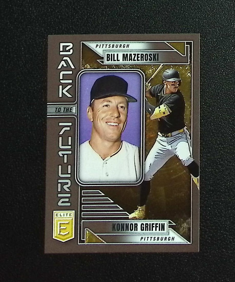 Konnor Griffin/Bill Mazeroski Back to the Future 2026 Donruss Elite #3: Panini, Donruss, & Donruss Optic Baseball MLB Trading & Sports Cards, Sports Cards for Sale Near Me, Prizm, Mosaic, Select, SP, SSP, Auction Memorabilia Lots for Sale On Line, World Series & Hall of F