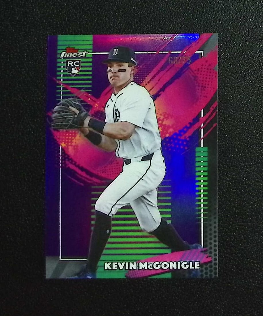 Kevin McGonigle Rookie Rare True Purple Refractor /75 2026 Topps Finest #275 Tigers: Topps, Bowman, & Fanatics Baseball MLB Trading & Sports Cards, Sports Cards for Sale Near Me, World Series & Hall of Fame Players Memorabilia, Refractors, X-Fractors, Numbered, SP, SSP, Valuable Aucti