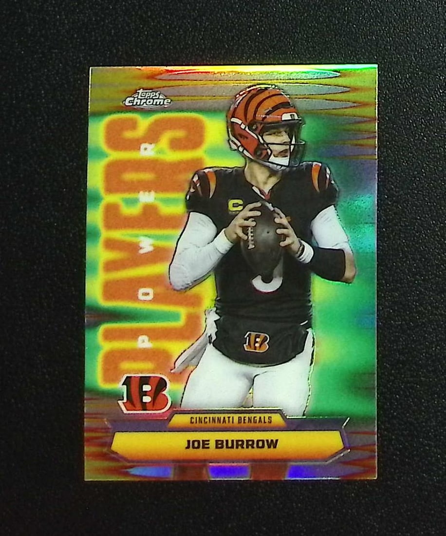 Joe Burrow Power Players Refractor 2025 Topps Chrome #PP-5 Cincinnati Bengals (1 of 2)