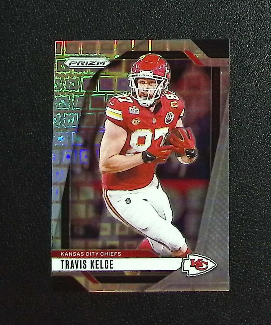 Travis Kelce Pandora Prizm /400 2024 Panini Prizm #140 Kansas City Chiefs: Panini, Donruss Optic, & Donruss Select, Prizm, Mosaic, Contenders, Zenith, Phoenix, Illusions, Absolute, Rookie NFL Sports Trading Cards, SP, SSP, Cards, Football Cards for Sale Near Me, Superbowl & 