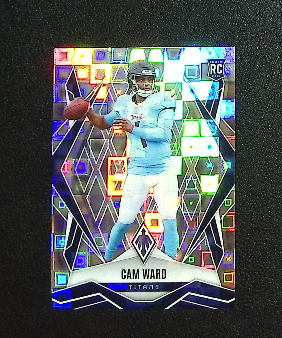 Cam Ward Rookie Card Silver Pandora 2025 Phoenix #194 Tennesse Titans: Panini, Donruss Optic, & Donruss Select, Prizm, Mosaic, Contenders, Zenith, Phoenix, Illusions, Absolute, Rookie NFL Sports Trading Cards, SP, SSP, Cards, Football Cards for Sale Near Me, Superbowl & 