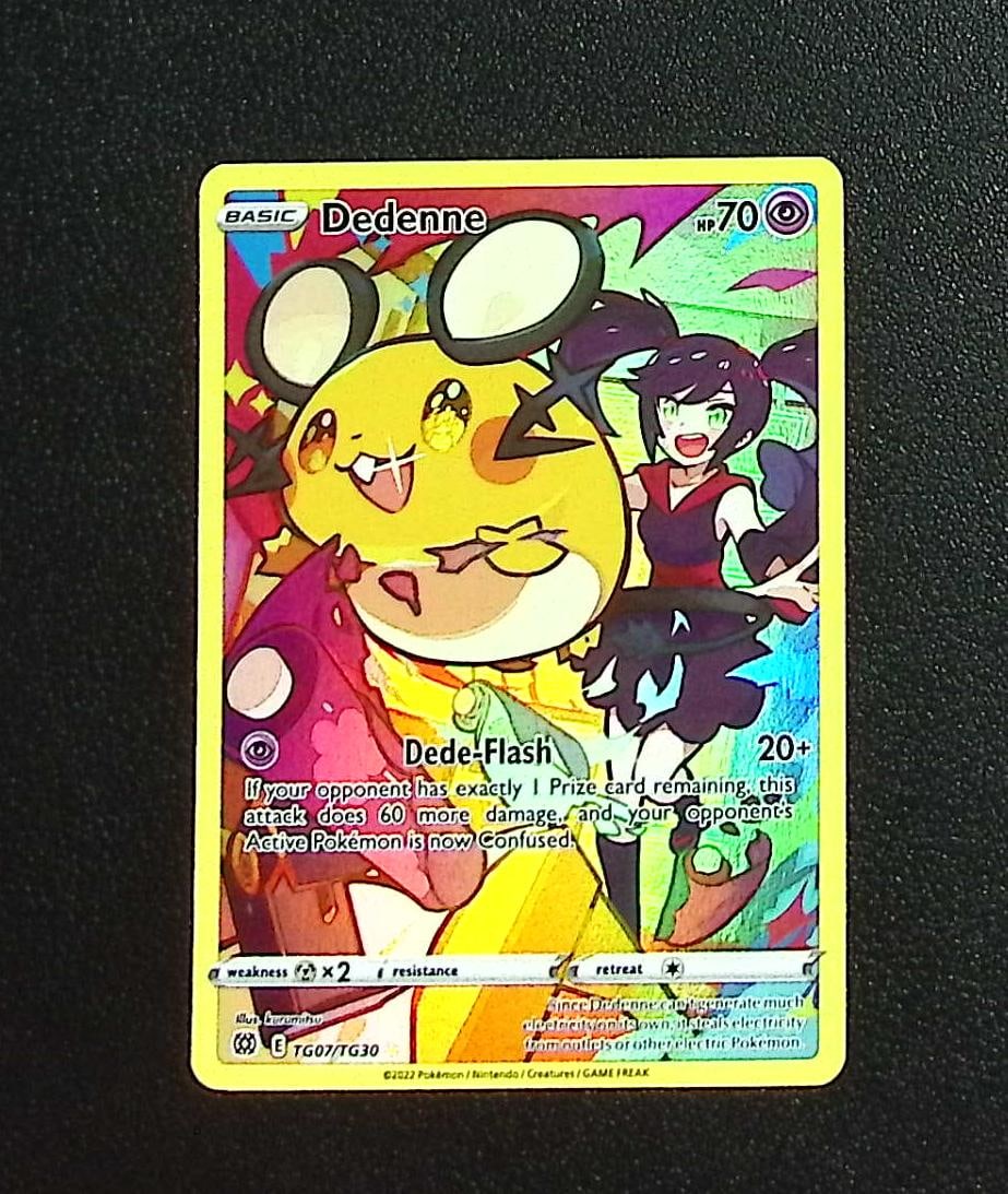 Pokemon Brilliant Stars Trainer Gallery Dedenne #TG07: Pokemon Trading Card Game Cards, Charizard, Pikachu, Mewtwo, Reverse Holo, Holo Rare, Secret Rare Cards, Full Art Cards, Eevee, Ultra Rare Card, Illustration Rare, Special Illustration Rare SIR