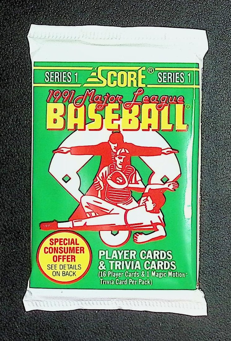 1991 Score Series 1 Vintage Baseball Card Retail Box Pack, Sports Cards: Score Valuable Vintage Rookie Baseball MLB Trading Cards, Old Sports Cards for Sale Near Me, Bo Breaker, Ken Griffey, Jr. Dream Team & Rifleman, Don Mattingly, World Series & Hall of Fame Players, Coo