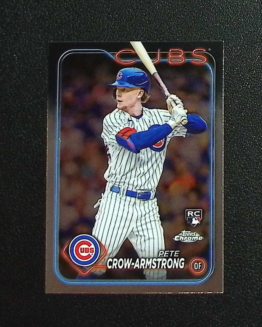 Pete Crow-Armstrong Rookie Card 2024 Topps Chrome #16 Chicago Cubs: Topps, Bowman, & Fanatics Baseball MLB Trading & Sports Cards, Sports Cards for Sale Near Me, World Series & Hall of Fame Players Memorabilia, Refractors, X-Fractors, Numbered, SP, SSP, Valuable Aucti