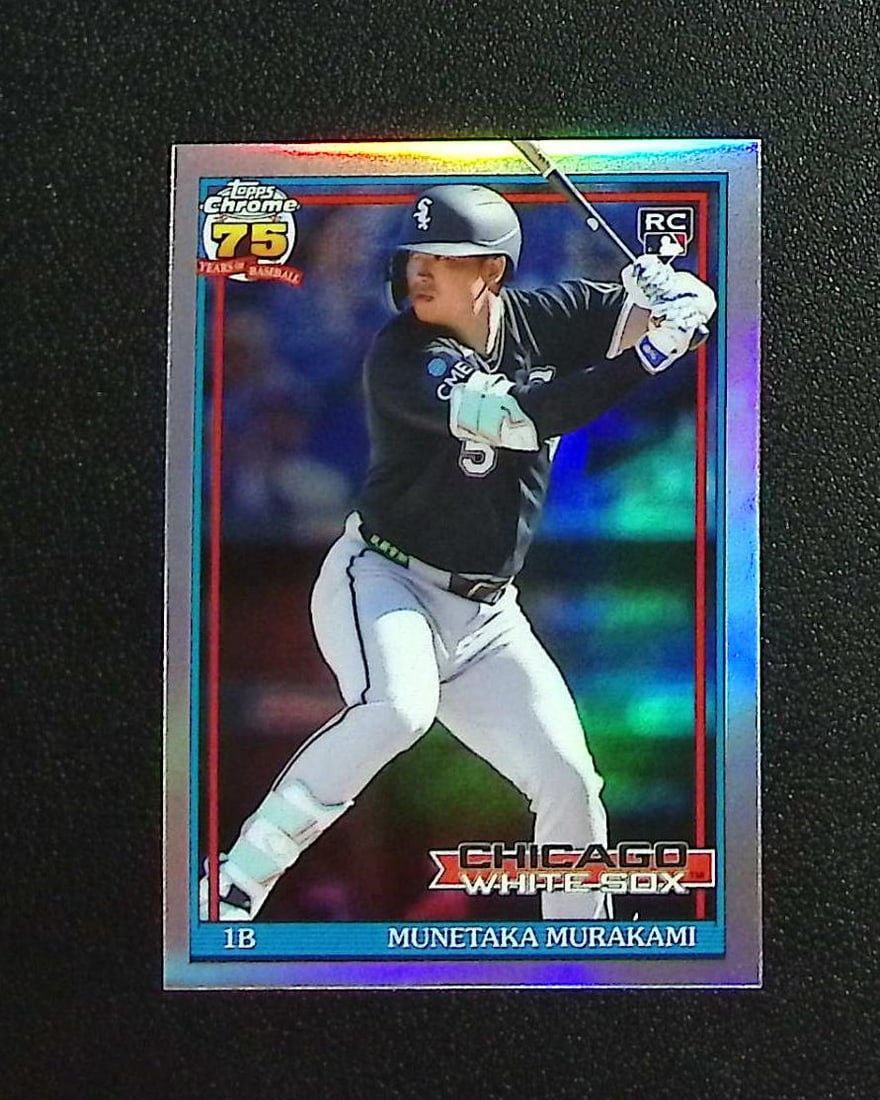 Munetaka Murakami Rookie Card 2026 Topps Chrome #91CB-22 Chicago White Sox: Topps, Bowman, & Fanatics Baseball MLB Trading & Sports Cards, Sports Cards for Sale Near Me, World Series & Hall of Fame Players Memorabilia, Refractors, X-Fractors, Numbered, SP, SSP, Valuable Aucti