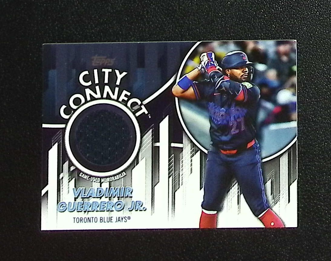 Vladimir Guerrero Jr. City Connect Game Used Patch 2026 Topps #CC-VG Blue Jays: Topps, Bowman, & Fanatics Baseball MLB Trading & Sports Cards, Sports Cards for Sale Near Me, World Series & Hall of Fame Players Memorabilia, Refractors, X-Fractors, Numbered, SP, SSP, Valuable Aucti