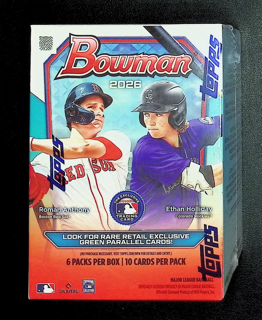 2026 Bowman Baseball Cards BLASTER BOX, Roman Anthony Rookie Card, Konnor Griffin Prospect (1 of 1)
