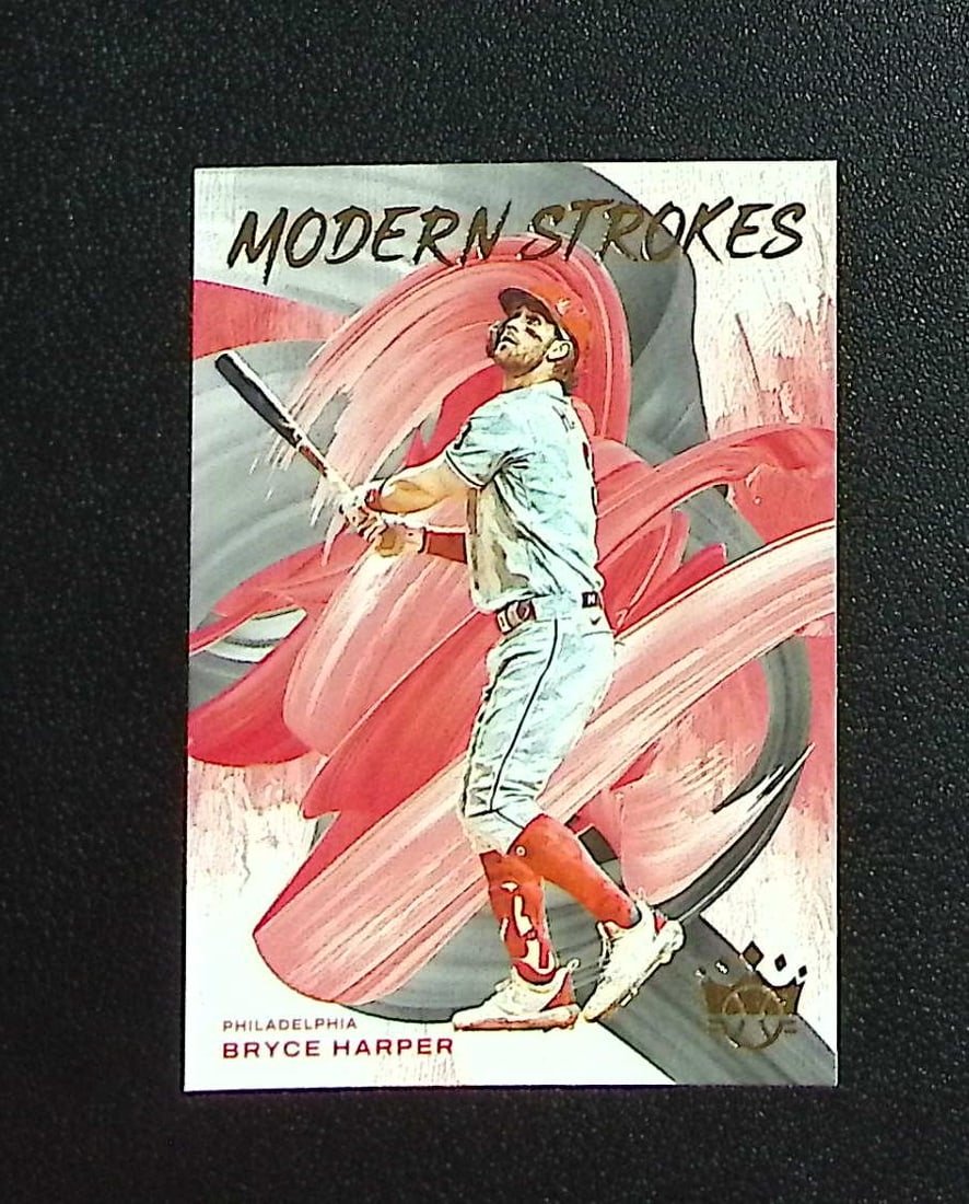 Bryce Harper Modern Strokes 2022 Diamond Kings #MS-11 Philadephia Phillies: Panini, Donruss, & Donruss Optic Baseball MLB Trading & Sports Cards, Sports Cards for Sale Near Me, Prizm, Mosaic, Select, SP, SSP, Auction Memorabilia Lots for Sale On Line, World Series & Hall of F