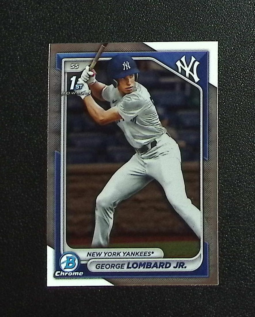 George Lombard Jr. 1st Bowman Chrome 2024 Bowman #BCP-79 New York Yankees: Topps, Bowman, & Fanatics Baseball MLB Trading & Sports Cards, Sports Cards for Sale Near Me, World Series & Hall of Fame Players Memorabilia, Refractors, X-Fractors, Numbered, SP, SSP, Valuable Aucti