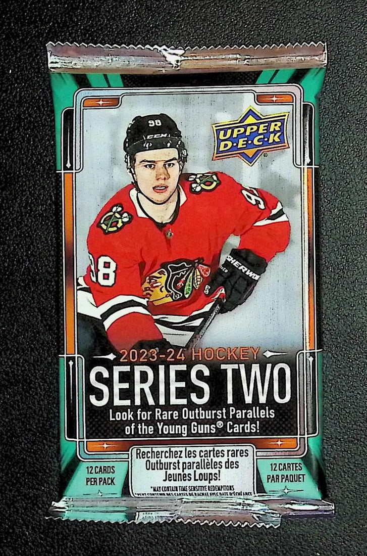 2023-24 Upper Deck Series 2 Hockey Card Blaster Box Pack - Connor Bedard Rookie Card: Upper Deck Hockey NHL Trading & Sports Cards, Sports Cards for Sale Near Mr, Auction Memorabilia Lots For Sale on Line, Base Retro Variation Cards NHL Trading Cards Stanley Cup Connor McDavid Alex Ove