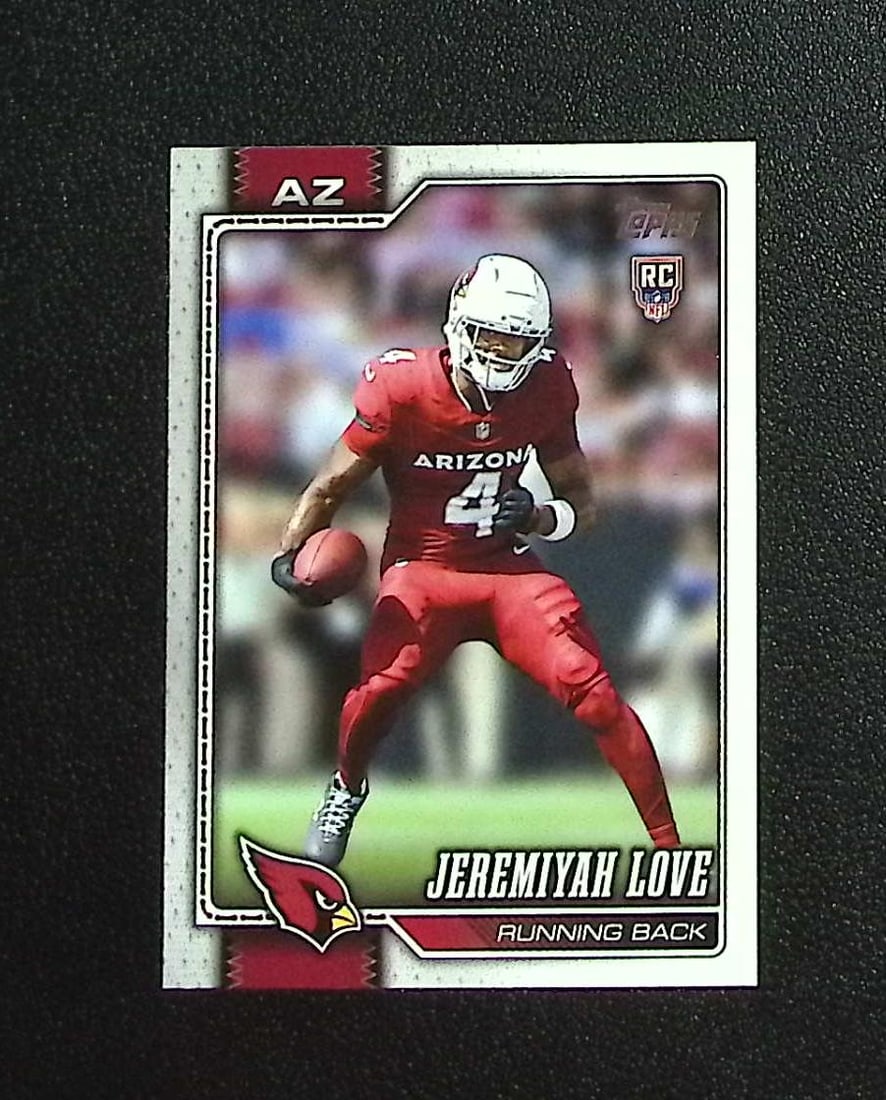 Jeremiyah Love Rookie Card 2026 Topps #309 Arizona Cardinals: Topps & Bowman Football NFL Trading Sports Cards, Sports Cards for Sale Near Me, Super Bowl & Hall of Fame Player Cards, Resurgence, Composite, SP, SSP, Valuable Auction Memorabilia Lots For Sale On L