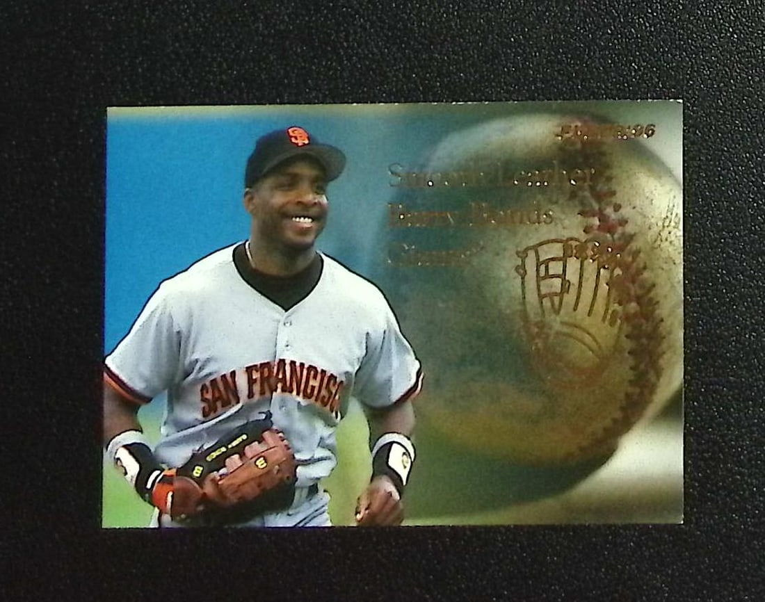Barry Bonds Smooth Leather 1996 Fleer Update #2: Fleer Baseball MLB Trading & Sports Cards, Old Sports Cards for Sale Near Me, Auction Memorabilia Lots for Sale On Line, World Series & Hall of Fame Players