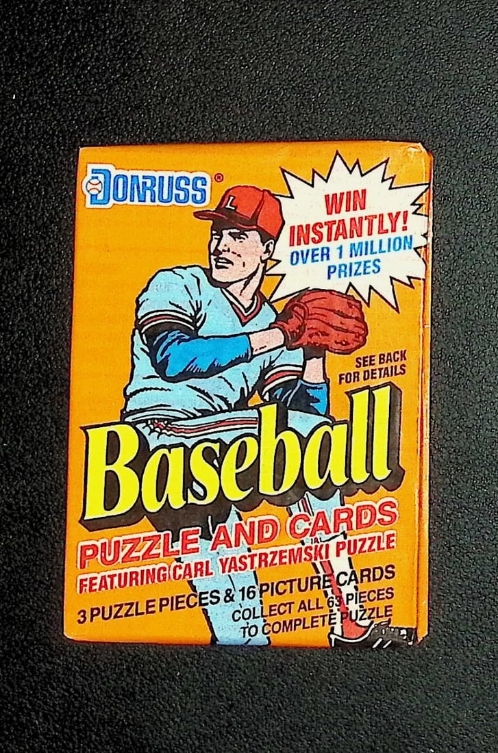 1990 Donruss Vintage Series 1 Baseball Card Factory Sealed Retail Box Wax Pack, Sports Card: Vintage Valuable Donruss Baseball MLB Trading & Sports Cards, Robin Yount, George Brett, Rickey Henderson, Nolan Ryan, Old Sports Cards for Sale Near Me, World Series & hall of Fame Players, Auction M